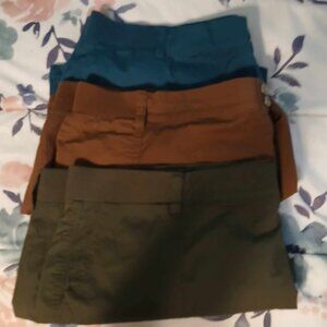 ✨NWOT Lot of 3 Torrid Stretch Poplin Utility Shorts Mid Rise Size (5X)